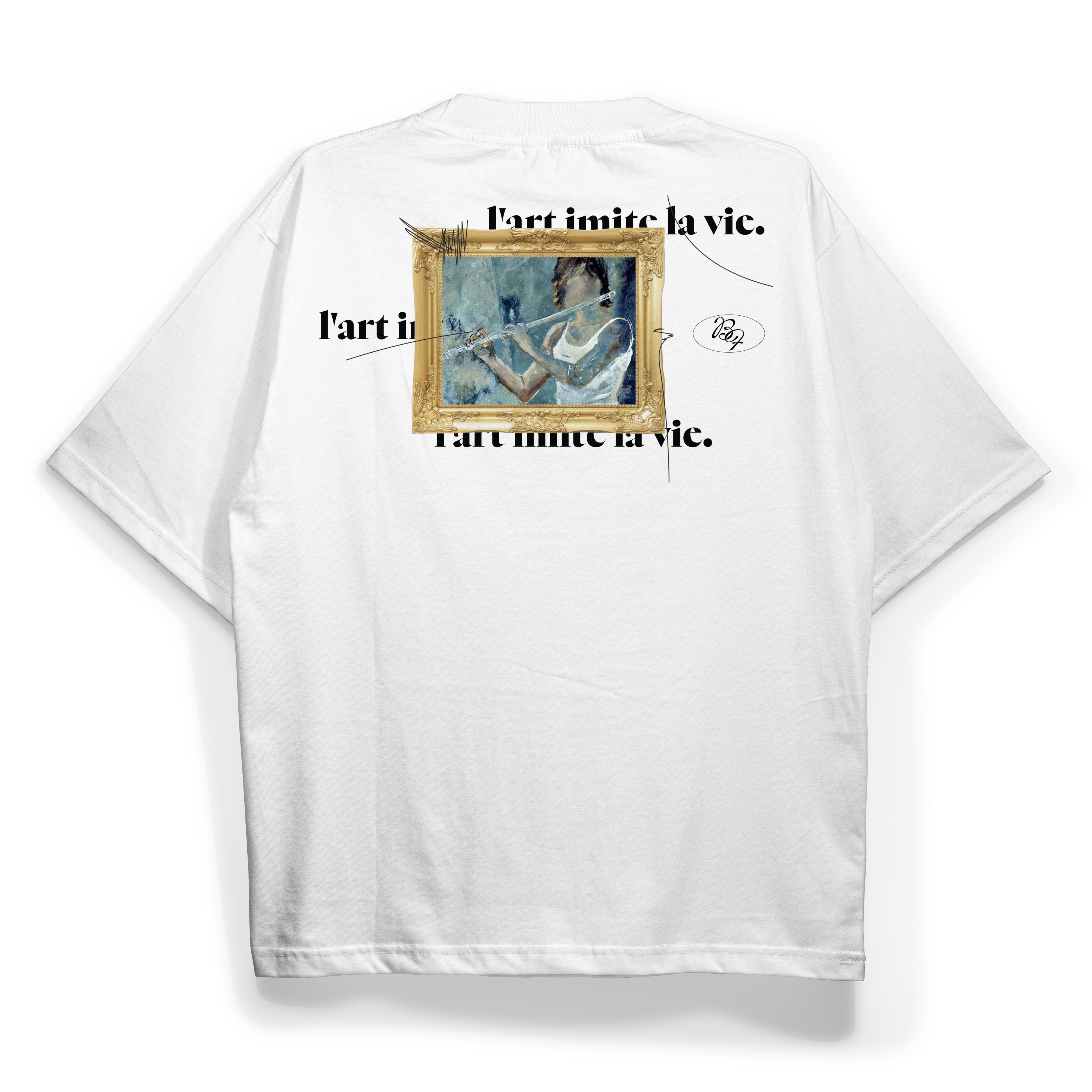 Camiseta Flauta Transversal -  A Arte Imita A Vida   Top