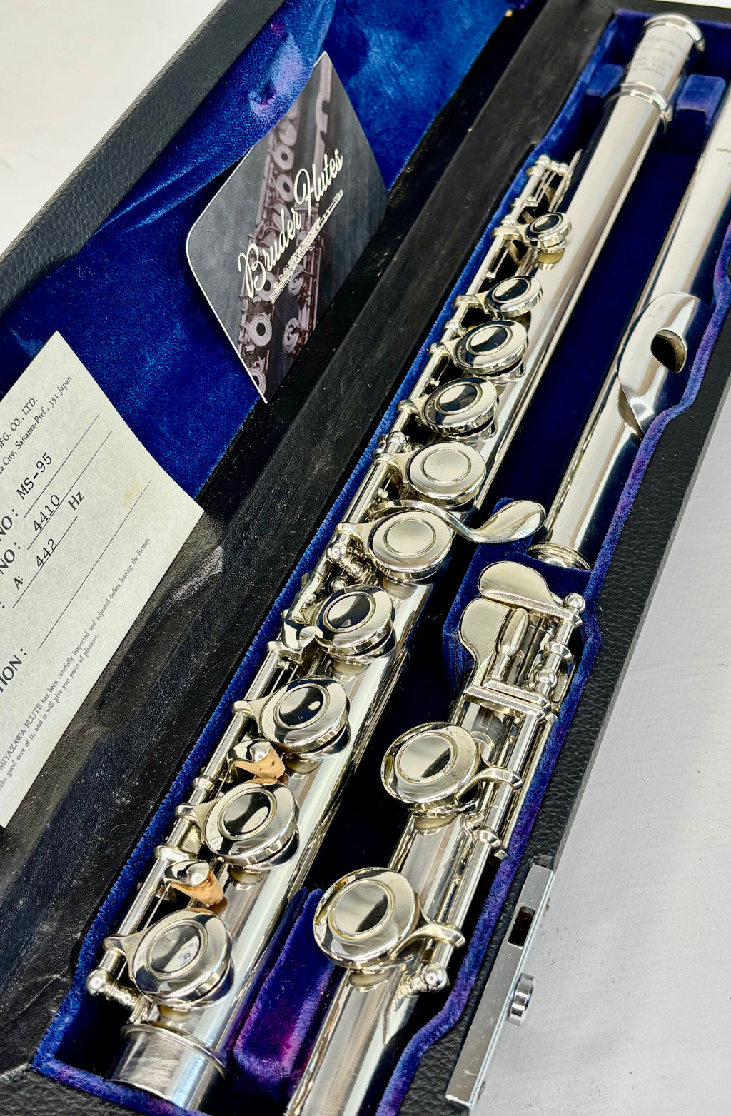 Flauta Transversal Miyazawa MS-95 Bocal em Prata Maciça - Made In Japan  #145