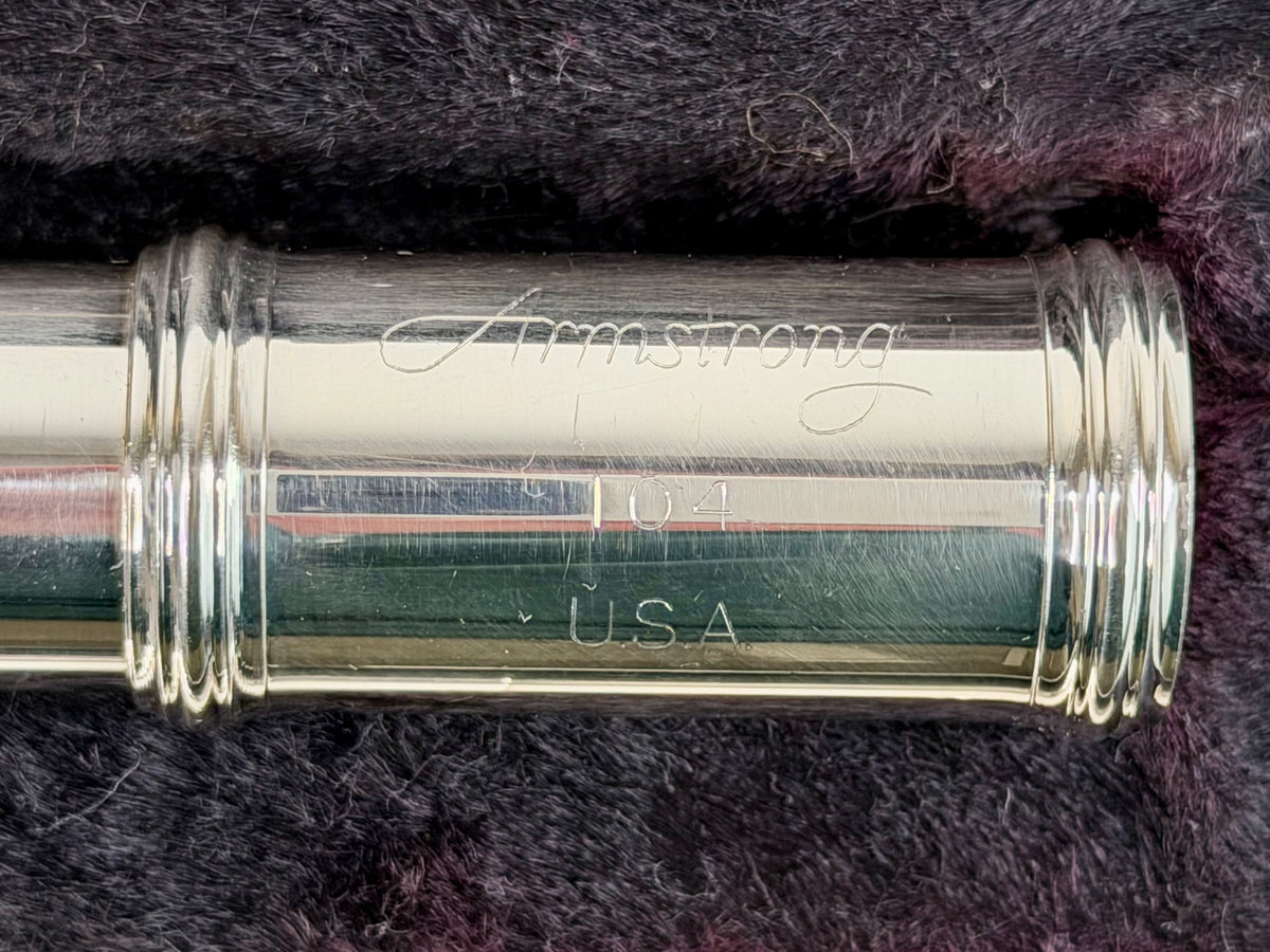 Flauta Transversal Armstrong 104 Made In Usa #180 Prateado