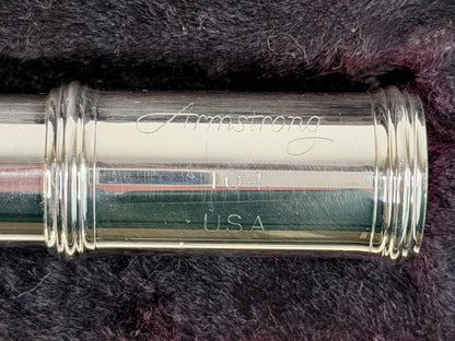 Flauta Transversal Armstrong 104 Made In Usa #180 Prateado