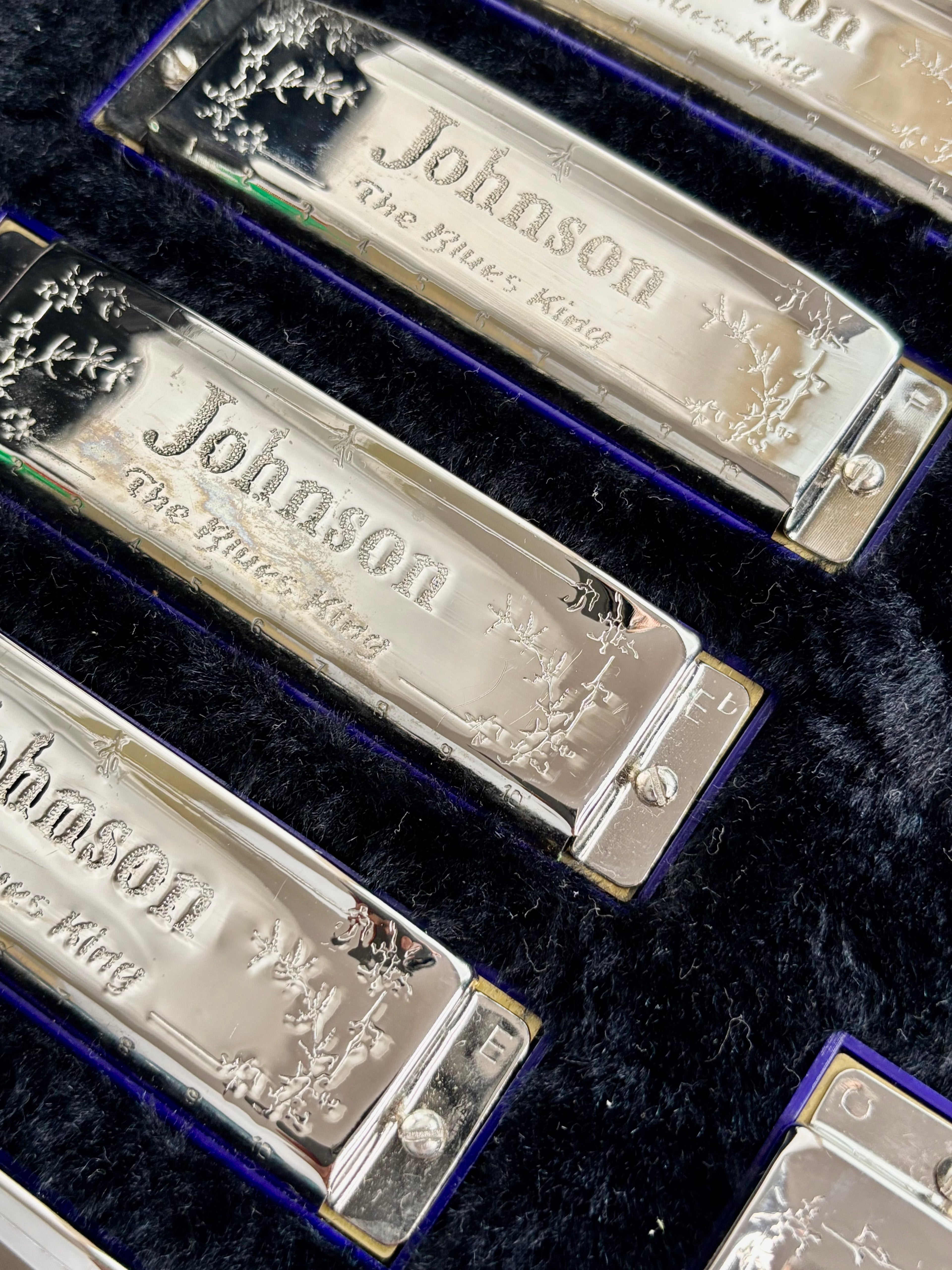 Kit De Gaitas Blues King Johnson - 12 Tonalidades  #74 C Níquel